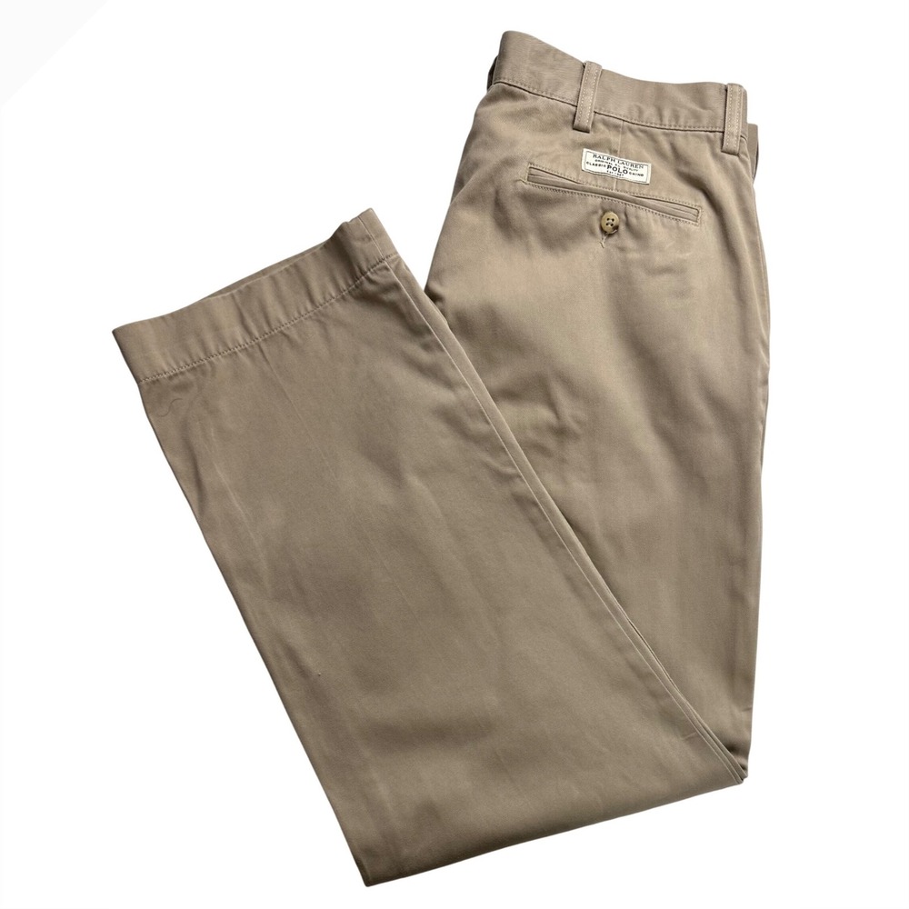 Polo Ralph Lauren‎ Prospect Pant Mens 35x30 Tan Khaki Classic Polo Chino Cotton